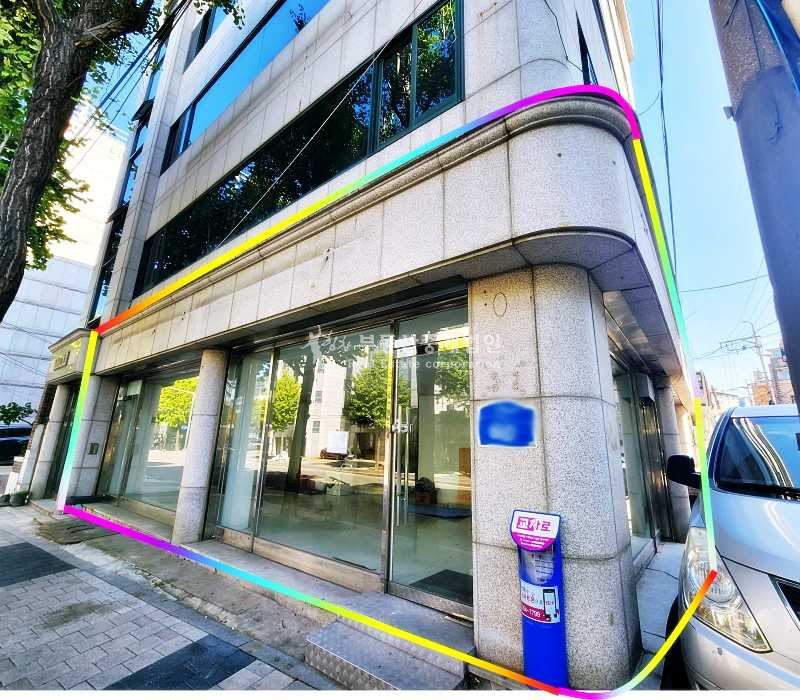 서울 마포구 성산동 홍익초 앞 대로변 , 전면 2면 코너 , 네모 반듯한 1층 상가, 전면 통유리 월세 매물번호 13955 사진 7