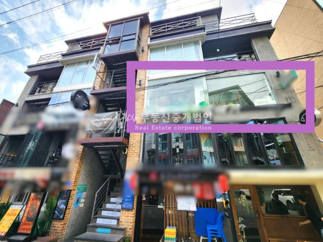 서울 마포구 서교동 합정먹자골목 l 합정역도보5분 l 전면통창 l 노출잘된상가 l 2층 월세 매물번호 10545 사진 1